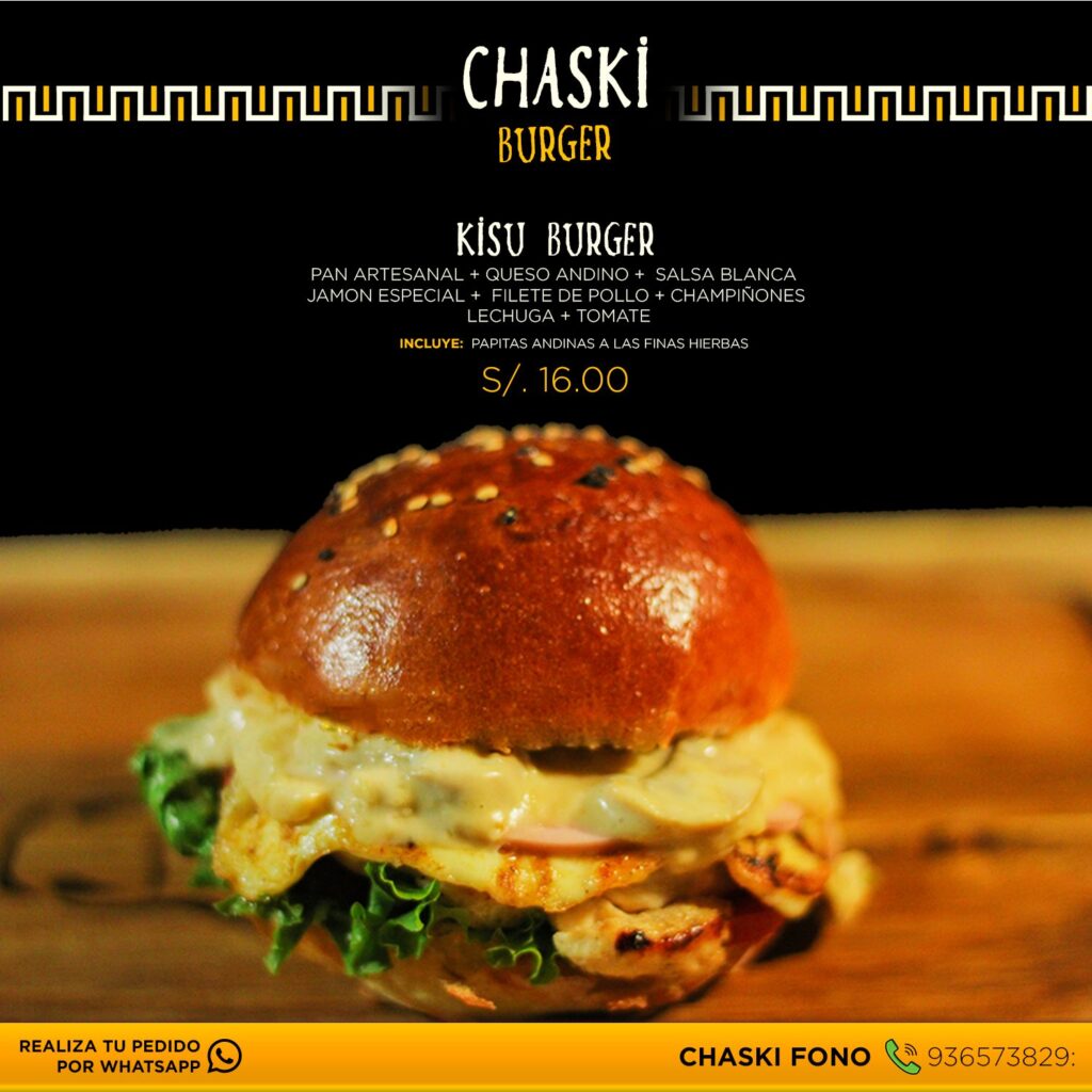 Chaski Burger – Logotipo y redes sociales